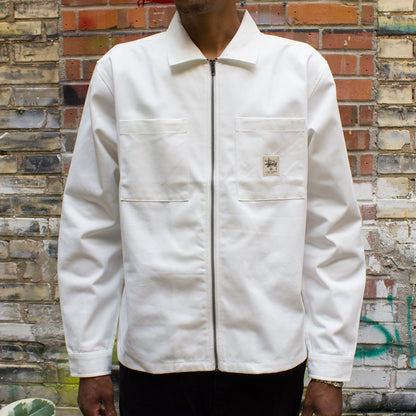 Zip Up Work L/S Shirt