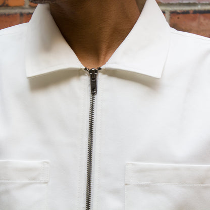 Zip Up Work L/S Shirt