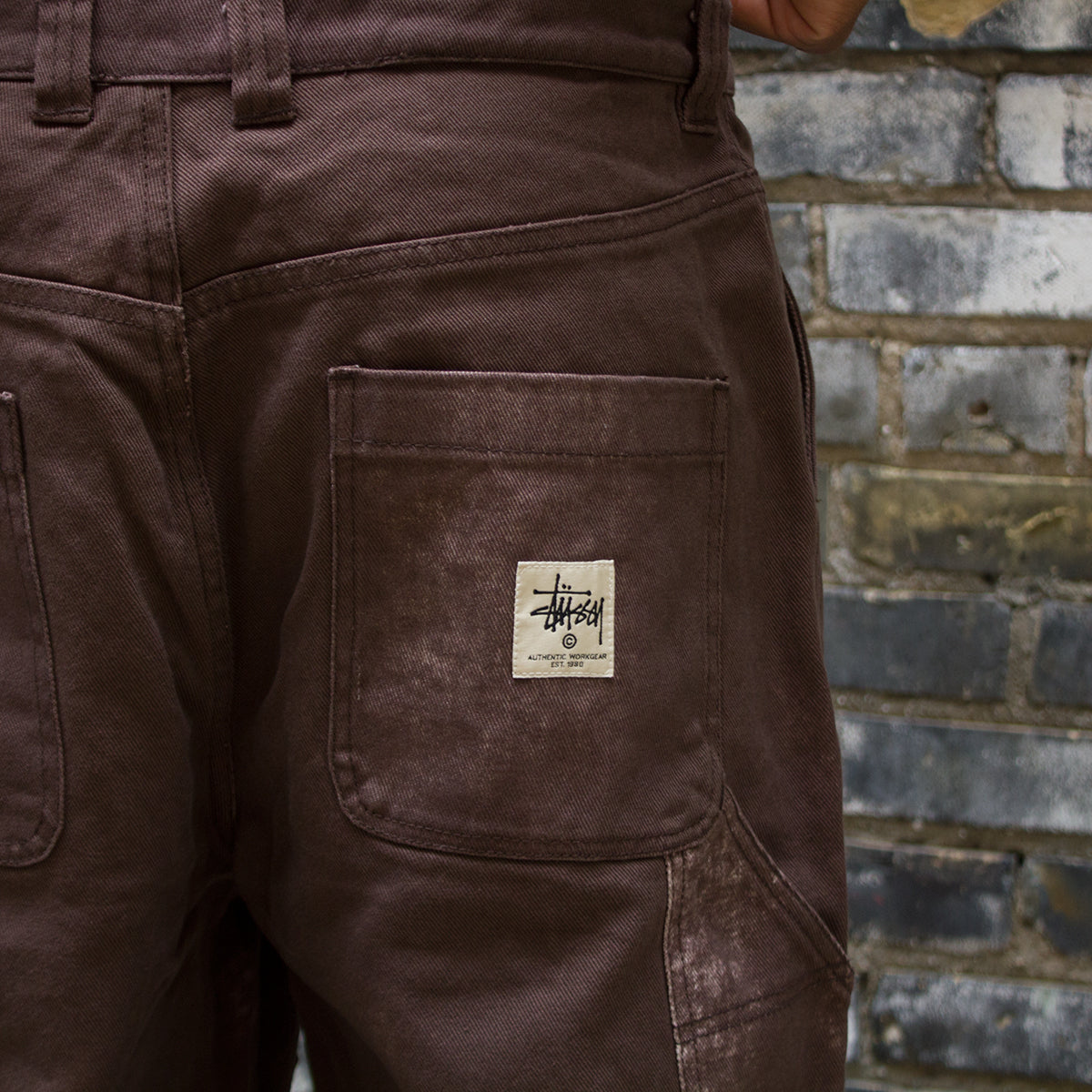 Spotted Bleach Work Pant