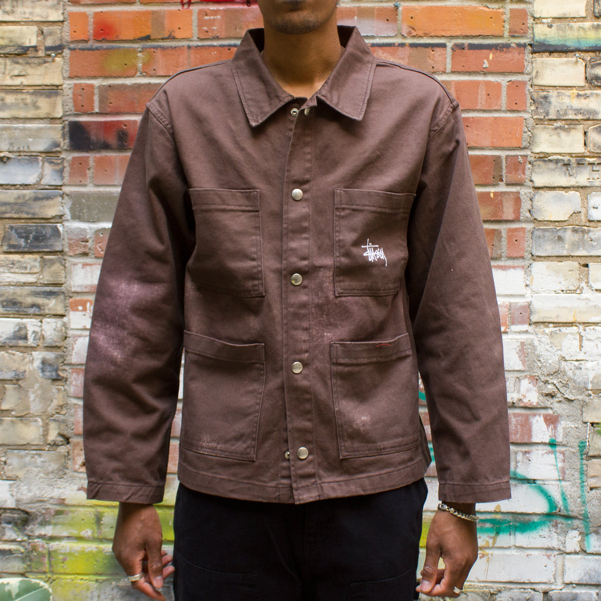 Spotted Bleach Chore Jacket