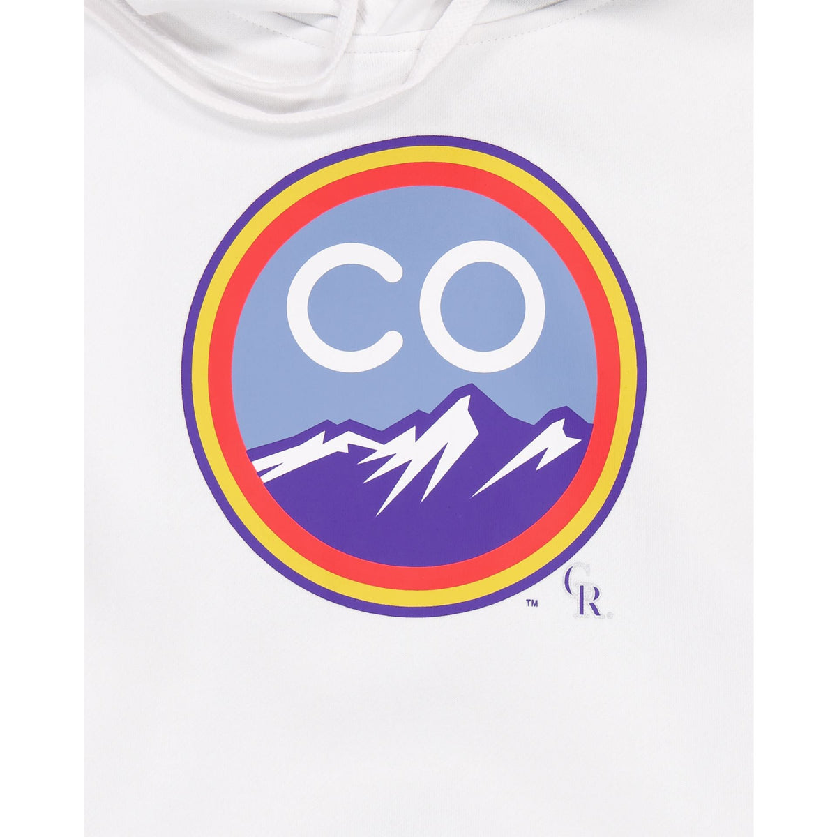 Colorado Rockies City Connect White Hoodie