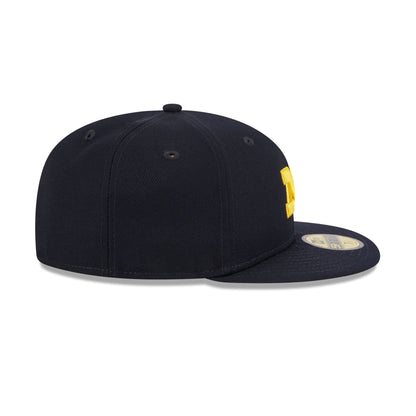 Michigan Wolverines Blue 59FIFTY Fitted Hat