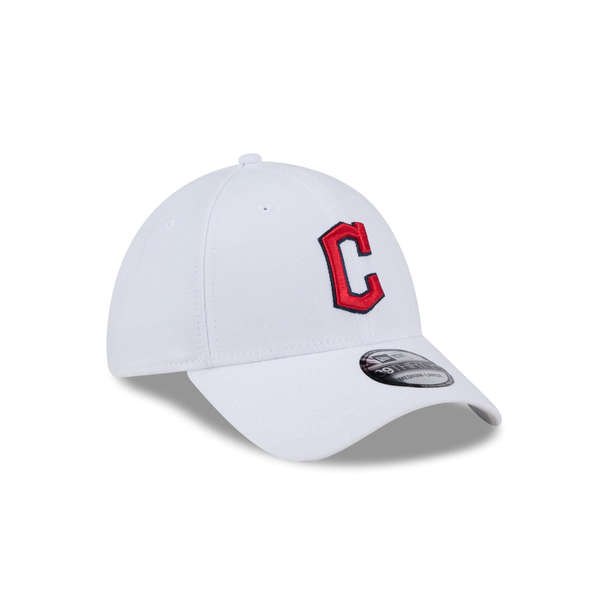 Cleveland Guardians Optic White 39THIRTY Stretch Fit Hat