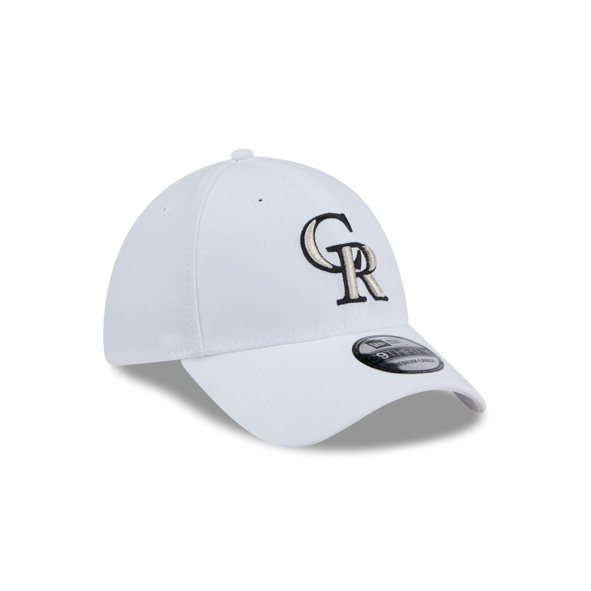 Colorado Rockies Optic White 39THIRTY Stretch Fit Hat