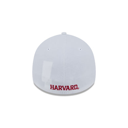 Harvard Crimson Optic White 39THIRTY Stretch Fit Hat