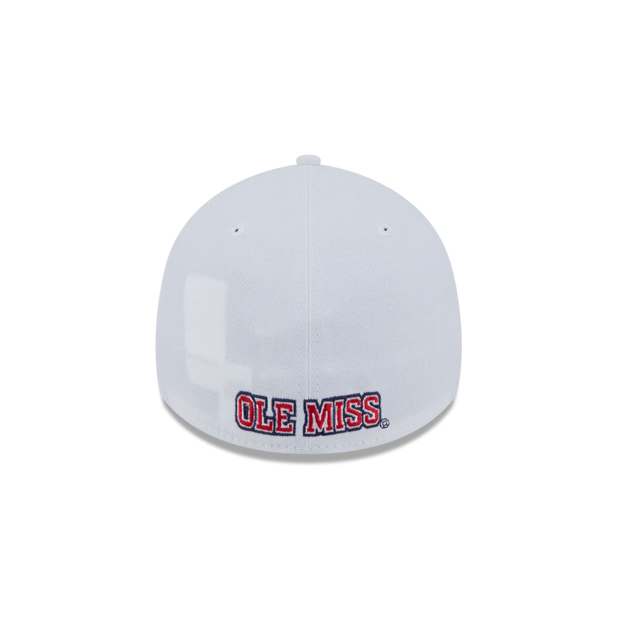 Mississippi Rebels Optic White 39THIRTY Stretch Fit Hat