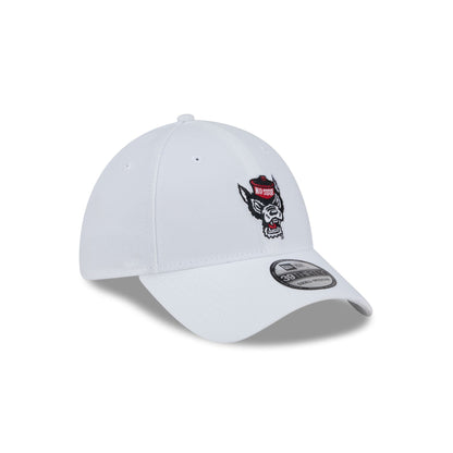 NC State Wolfpack Optic White 39THIRTY Stretch Fit Hat