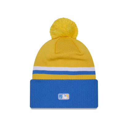Boston Red Sox City Connect Pom Knit Hat