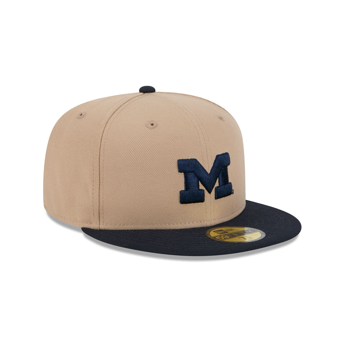 Michigan Wolverines Camel 59FIFTY Fitted Hat