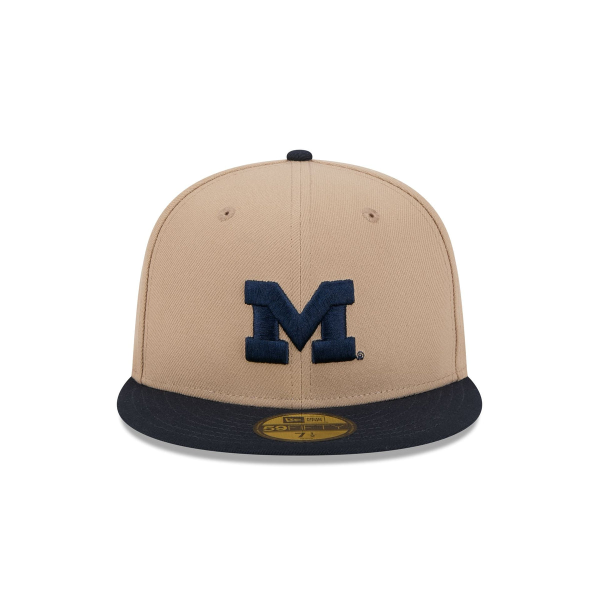 Michigan Wolverines Camel 59FIFTY Fitted Hat