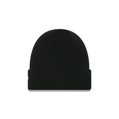 New Era Cap Black Waffle Knit Beanie