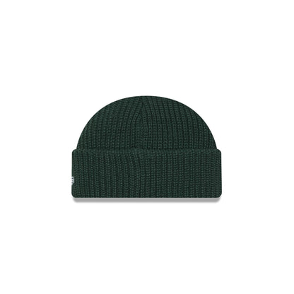 New Era Cap Green Ribbed Skully Knit Beanie