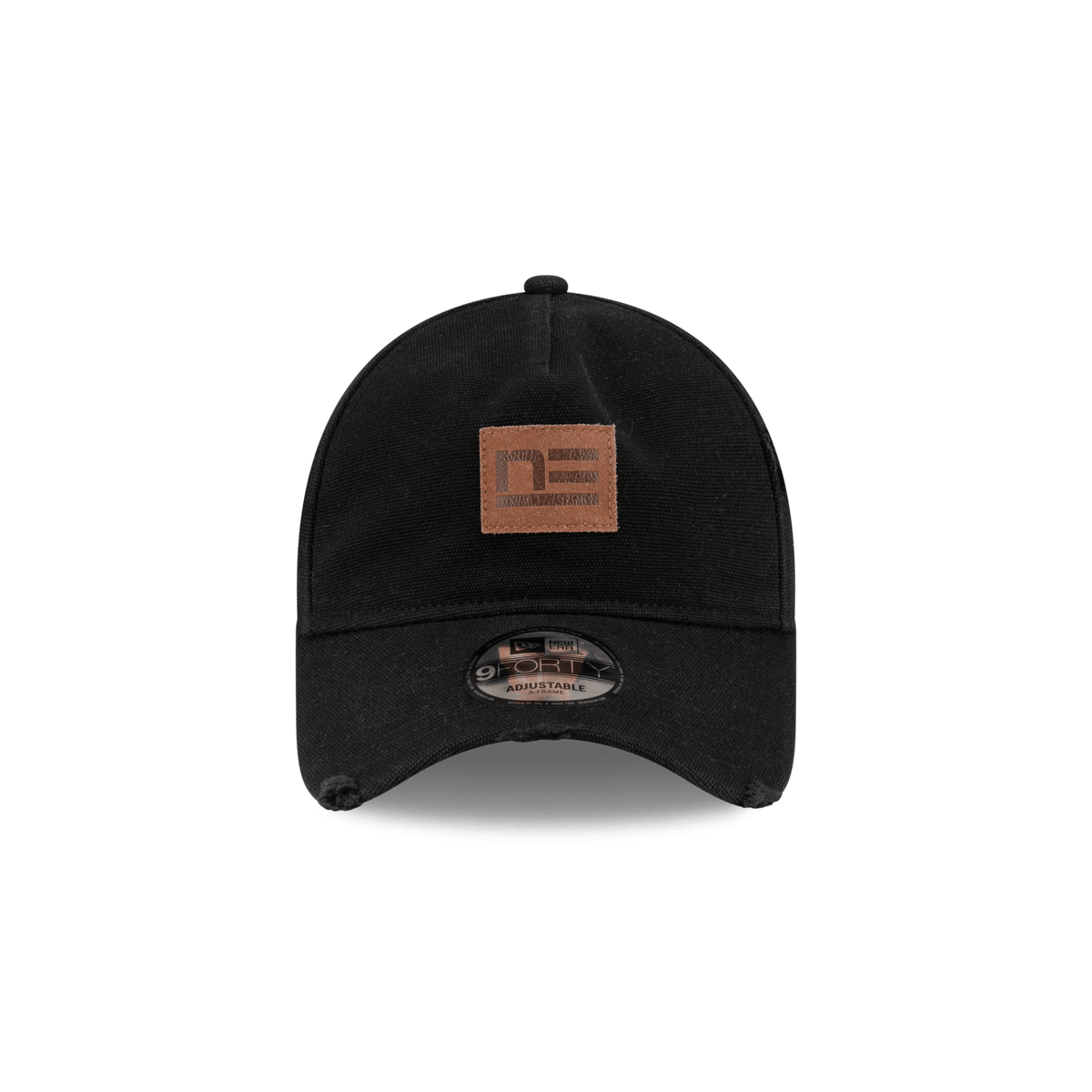 Forge Leather Patch Black 9FORTY A-Frame Adjustable Hat