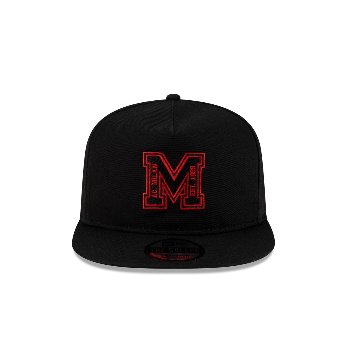 AC Milan M Logo Black Golfer Hat