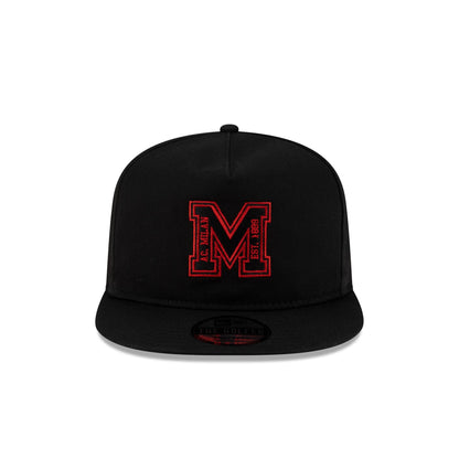 AC Milan M Logo Black Golfer Hat