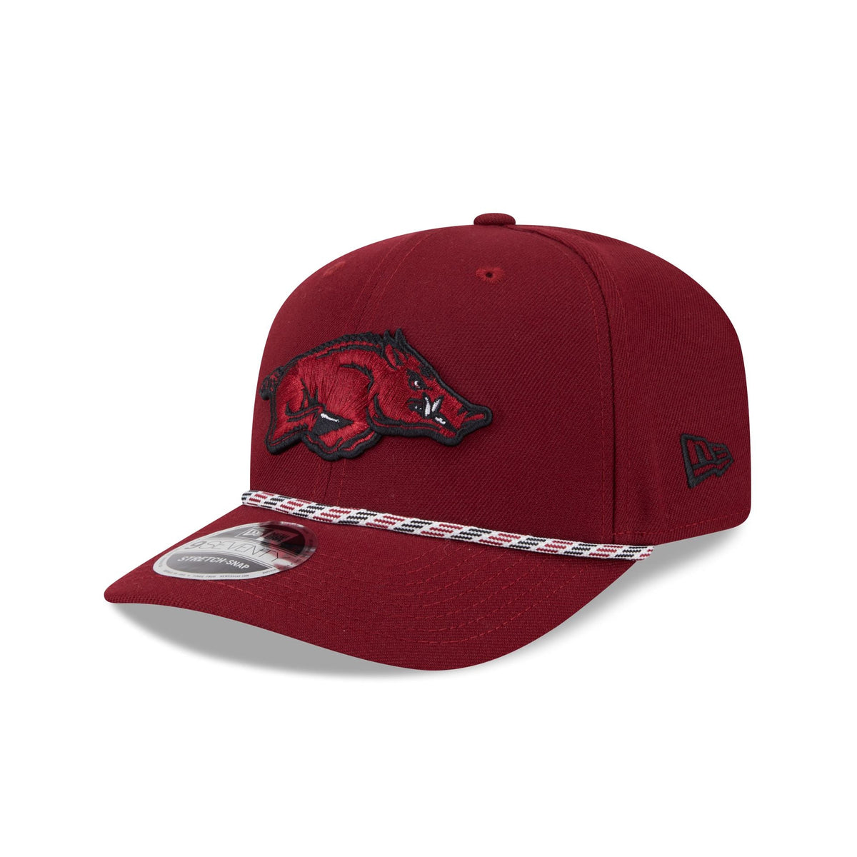 Arkansas Razorbacks Multicolor Rope 9SEVENTY Stretch-Snap Hat