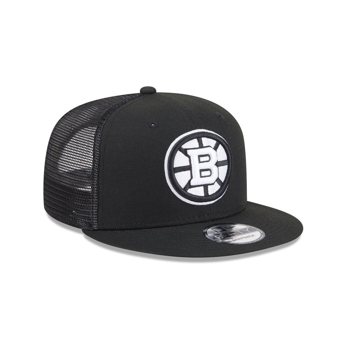 Boston Bruins Black 9FIFTY Trucker Hat