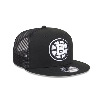Boston Bruins Black 9FIFTY Trucker Hat