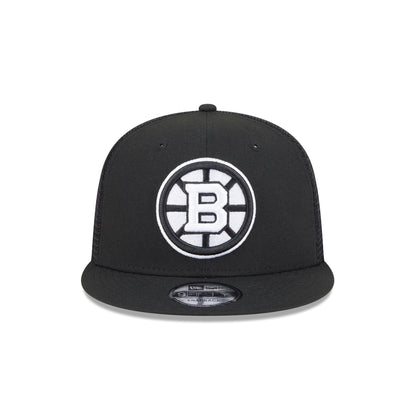 Boston Bruins Black 9FIFTY Trucker Hat