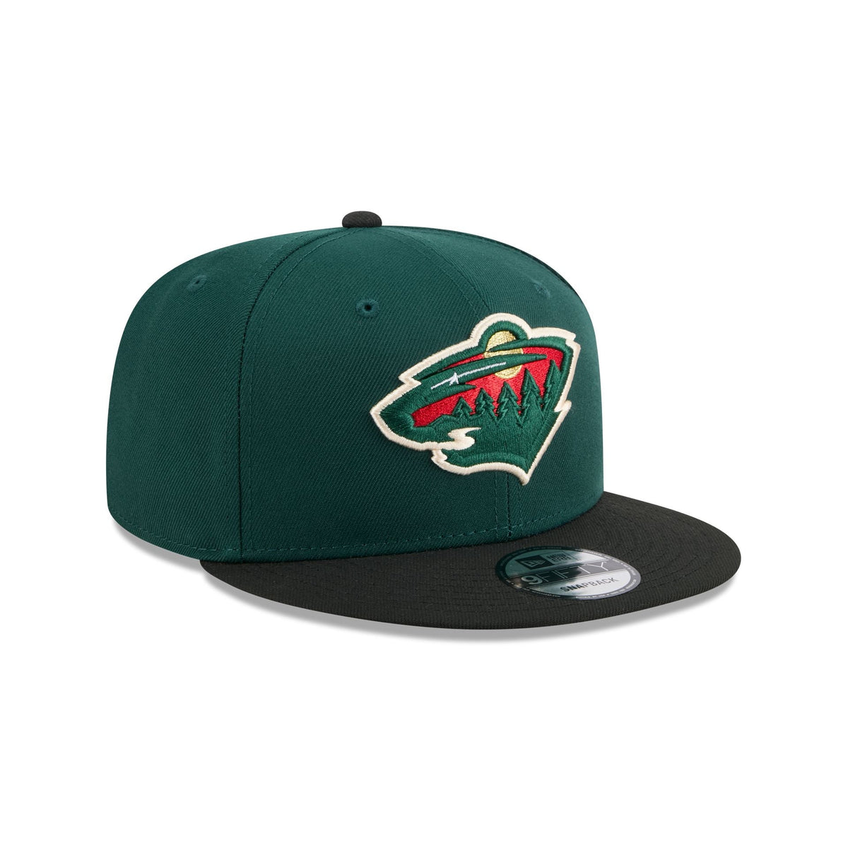 Minnesota Wild Black Visor 9FIFTY Snapback Hat