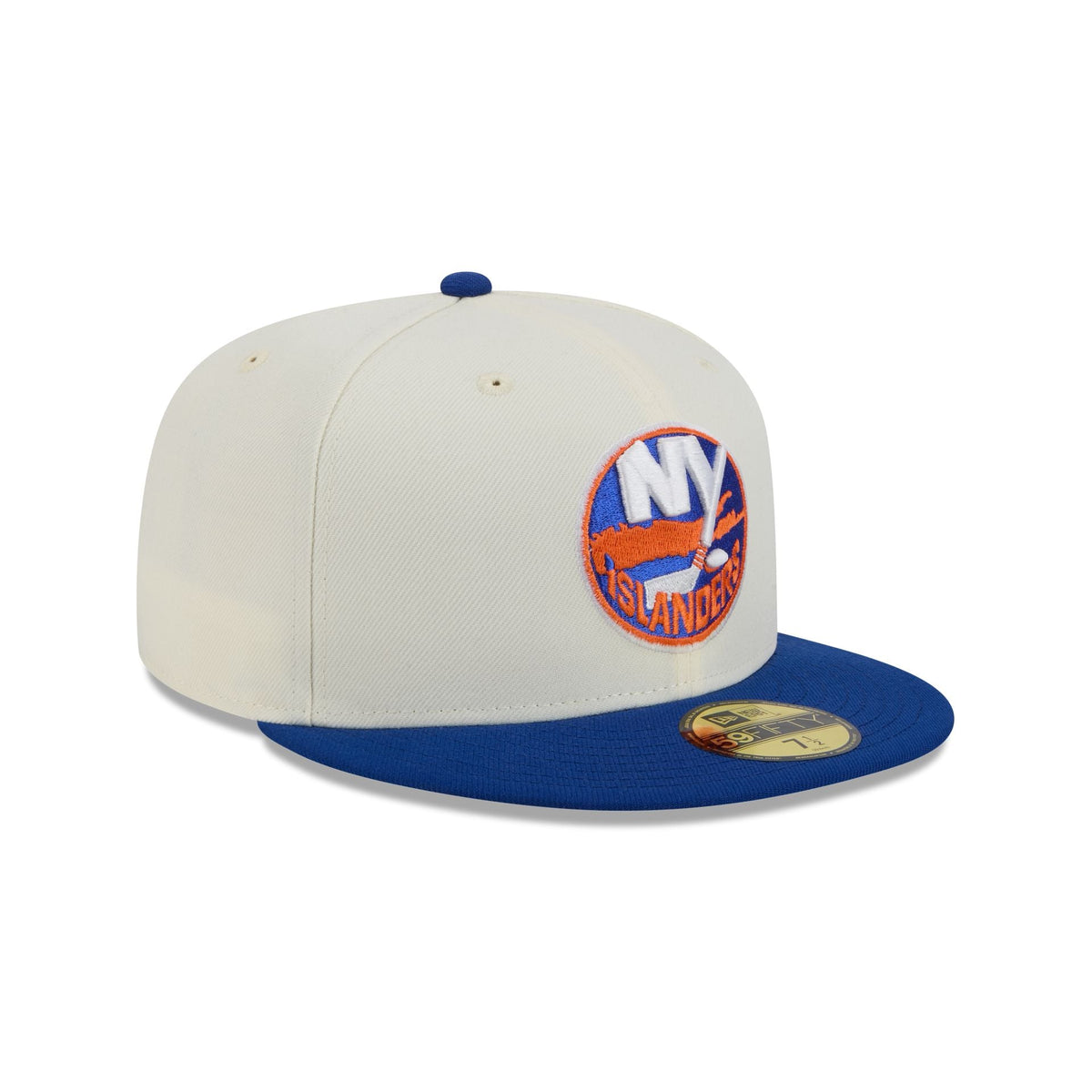 New York Islanders Chrome White 59FIFTY Fitted Hat