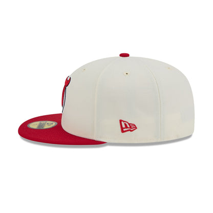 New Jersey Devils Chrome White 59FIFTY Fitted Hat