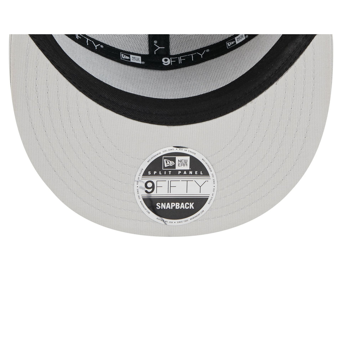 New Era Cap Gray Performance Split Panel 9FIFTY Snapback Hat