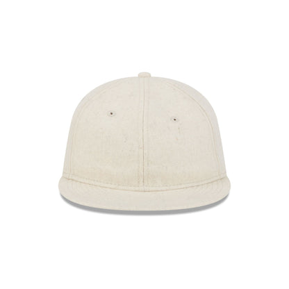 New Era Cap Heather Oatmeal Melton Wool Retro Crown 9FIFTY Strapback Hat