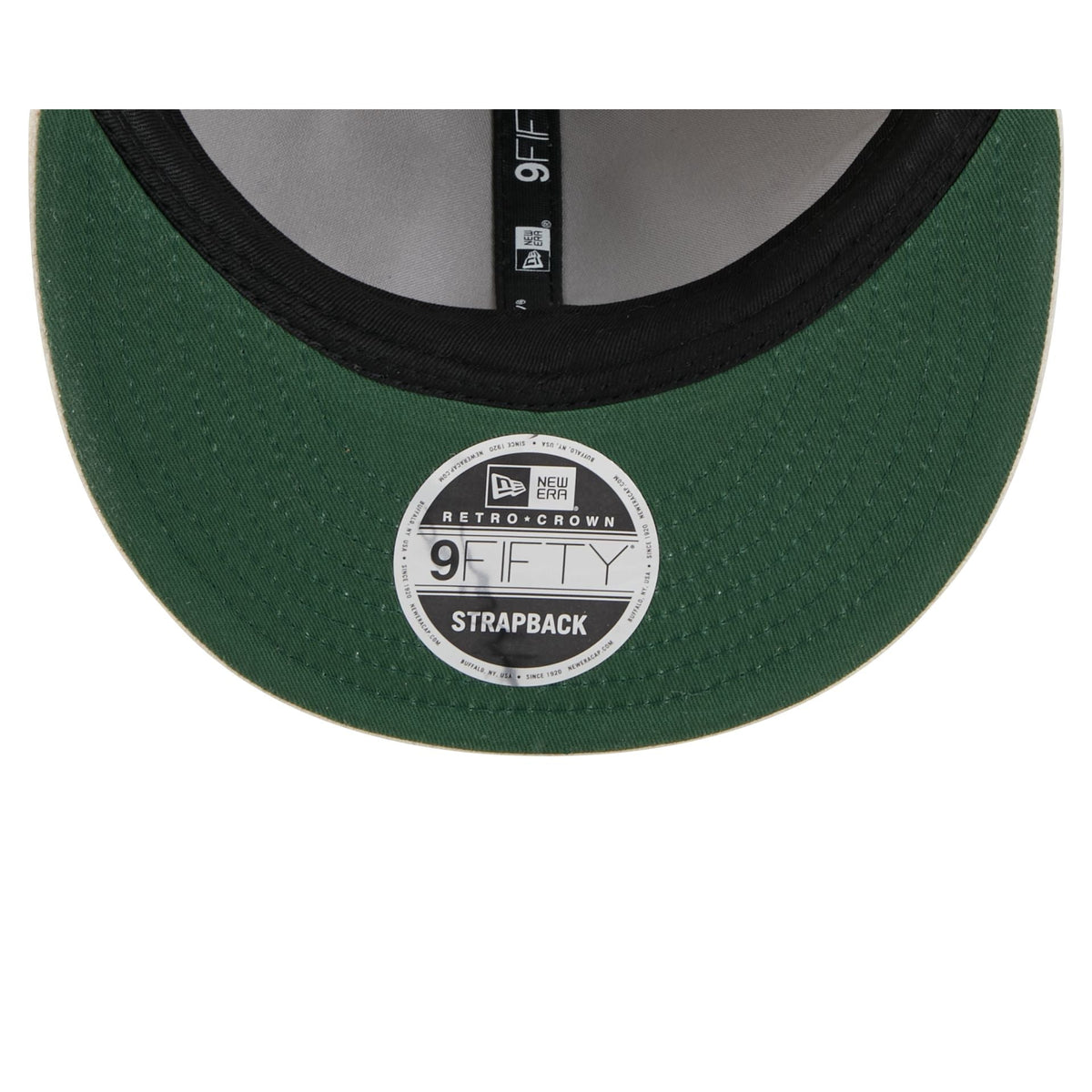 New Era Cap Heather Oatmeal Melton Wool Retro Crown 9FIFTY Strapback Hat