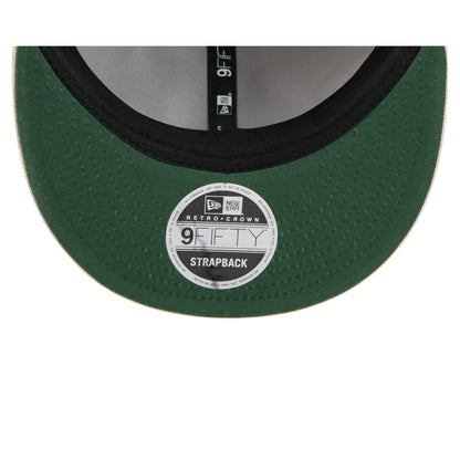 New Era Cap Heather Oatmeal Melton Wool Retro Crown 9FIFTY Strapback Hat