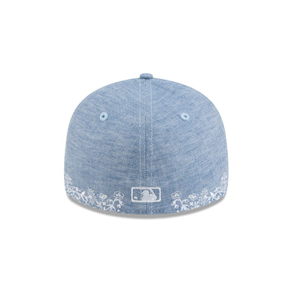 Atlanta Braves Hand Stitched Chambray Low Profile 59FIFTY Fitted Hat