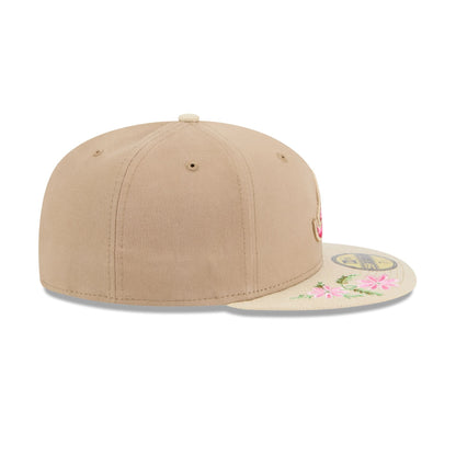 Atlanta Braves Hand Stitched Floral 59FIFTY Fitted Hat