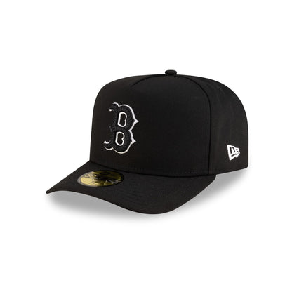 Boston Red Sox Black Script Safety Pin 59FIFTY A-Frame Fitted Hat