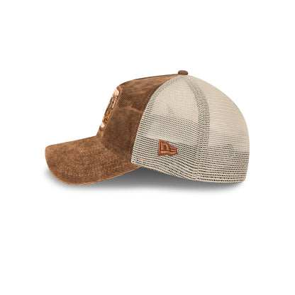 Atlanta Braves Vintage Landscape Brown 9TWENTY A-Frame Trucker Hat
