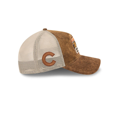 Chicago Cubs Vintage Landscape Brown 9TWENTY A-Frame Trucker Hat