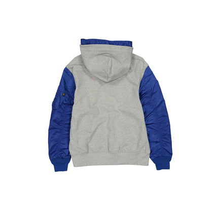 Alpha Industries x Detroit Lions Gray MA-1 Full Zip Fleece Jacket