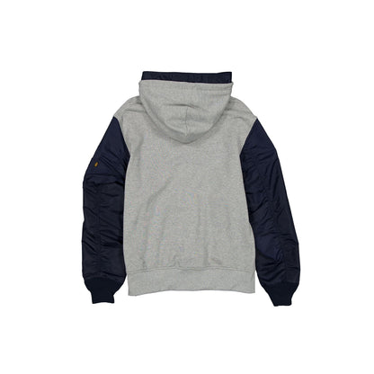 Alpha Industries x New England Patriots Gray MA-1 Full Zip Fleece Jacket