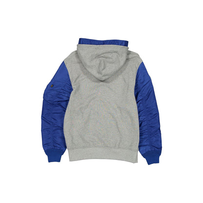 Alpha Industries x Philadelphia 76ers Gray MA-1 Full Zip Fleece Jacket