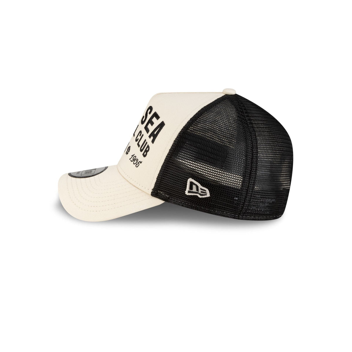 Chelsea FC Light Cream 9FORTY A-Frame Trucker Hat
