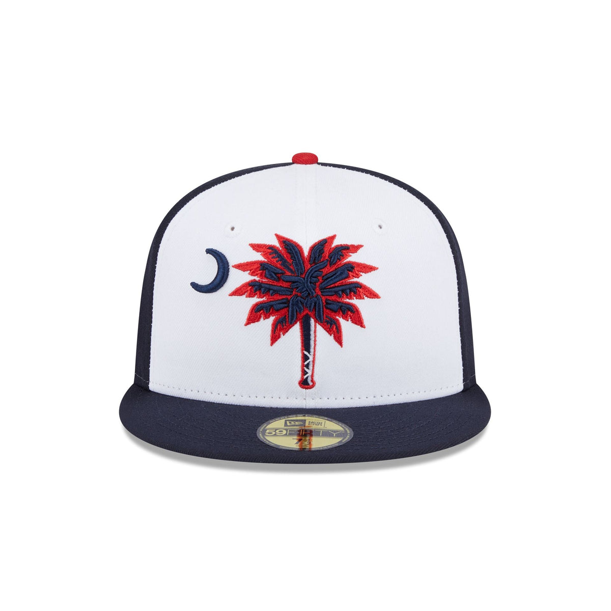 Myrtle Beach Pelicans Theme Night Navy Sidepatch 59FIFTY Fitted Hat