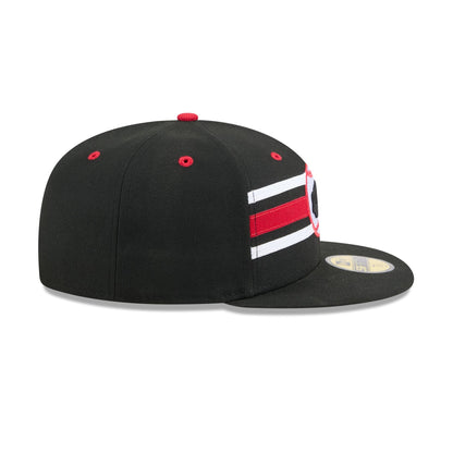 Buffalo Bisons Theme Night Black 59FIFTY Fitted Hat