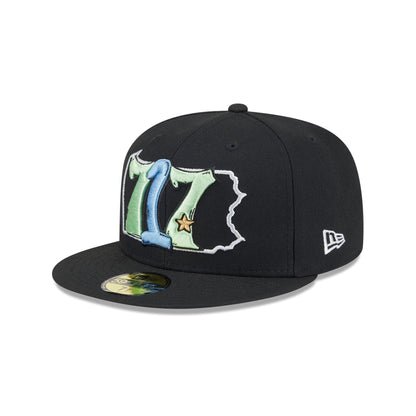 Harrisburg Senators Theme Night Black 59FIFTY Fitted Hat