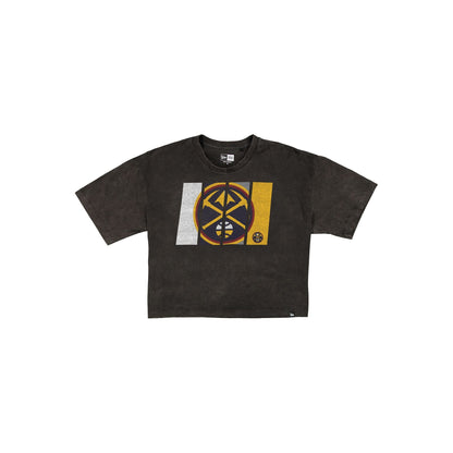 Denver Nuggets Sport Night Black Cropped Women's T-Shirt
