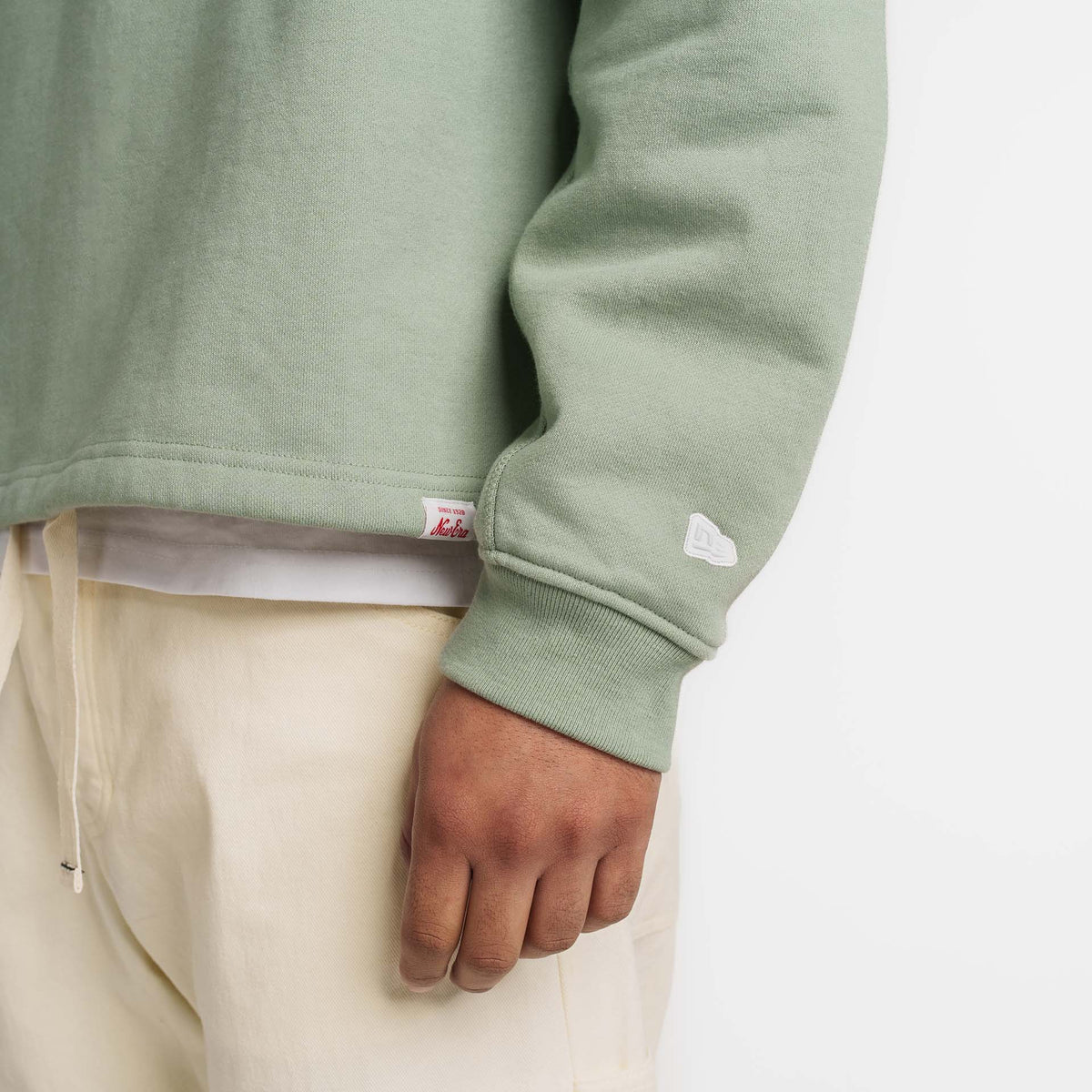 New Era Branded Alden Everest Green Crewneck