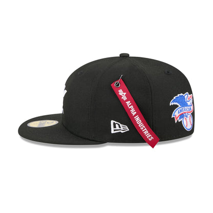 Alpha Industries x Houston Astros Black 59FIFTY Fitted Hat