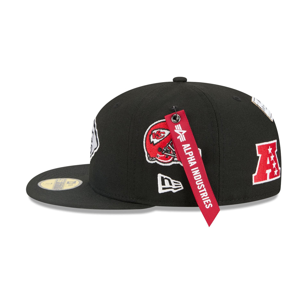 Alpha Industries x Kansas City Chiefs Black 59FIFTY Fitted Hat