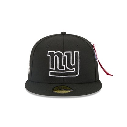 Alpha Industries x New York Giants Black 59FIFTY Fitted Hat