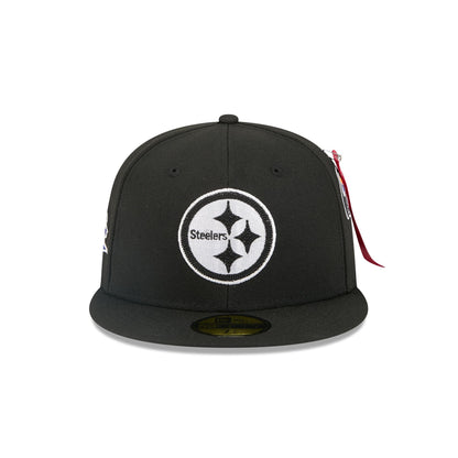 Alpha Industries x Pittsburgh Steelers Black 59FIFTY Fitted Hat