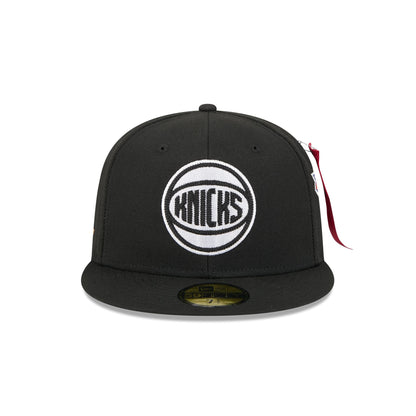 Alpha Industries x New York Knicks Black 59FIFTY Fitted Hat