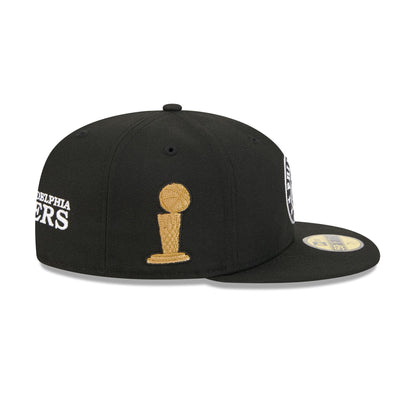 Alpha Industries x Philadelphia 76ers Black 59FIFTY Fitted Hat